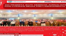 163 Peserta Ikut Seminar Jurnalistik dan Literasi Media PWI Labuhanbatu
