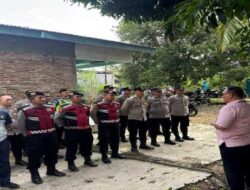 Polres Labuhanbatu Laksanakan Kegiatan Kemanusiaan, Bersihkan Lokasi Pasca Kebakaran
