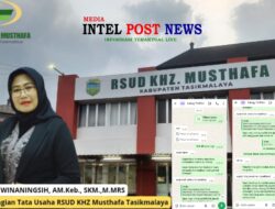 Jawaban Kabag TU RSUD KHZ Musthafa Lempar Ke Inspektorat Terkait KSO Hemodialisa Bersama PT SRU yang Sarat Masalah Dinilai Tidak Profesional