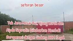 Tiga Serangkai Mafia BBM Ilegal Berkobolasi : Di Segayam Muara Enim, Polsek Gelombang Dan Polres Muara Enim Seperti Patung Tidak Ada Tindakan!
