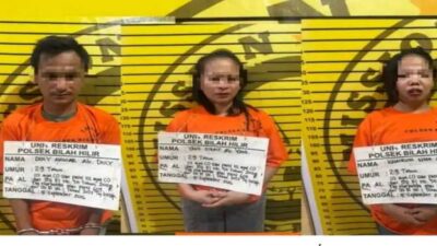 Polsek Bilah Hilir Tangkap Pengedar Sabu, 1 Pria 2 Wanita