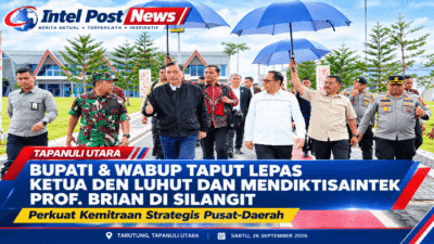 Bupati dan Wabup Taput Lepas Ketua DEN Luhut Serta Mendiktisaintek Prof. Brian di Silangit: Perkuat Kemitraan Strategis Pusat-Daerah