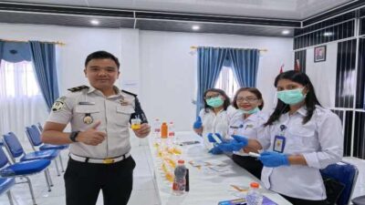 Bersama Puskesmas Matiti, Rutan Humbang Hasundutan Laksanakan Tes Urine Pegawai dan WBP