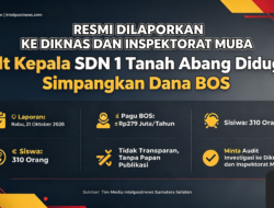 Kaperwil Media Nasional Intelpostnews Resmi Laporkan Ke Diknas Dan Inspektorat Muba, Plt Kepala SDN 1 Tanah Abang Diduga Simpangkan Dana BOS
