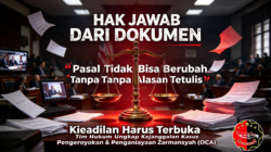 Kejanggalan Perubahan Pasal Dan Penundaan Proses Hukum Dalam Perkara Kasus Penganiayaan Zarmansyah (Oca) Di Musi Banyuasin.