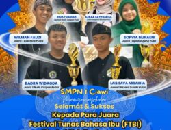Empat Siswa SMPN 1 Ciawi Raih Juara I FTBI 2026,Wakili Kabupaten Tasik ke Tingkat Provinsi