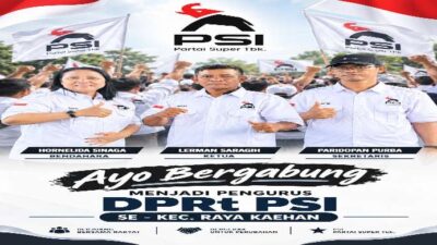 Lerman Saragih, Ketua PSI Raya Kahean, Buka Rekrutmen Pengurus PSI Tingkat Nagori