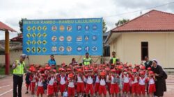 Tawa Ceria Anak PAUD Santa Lusia Warnai Kunjungan Edukatif ke Mapolres Humbahas